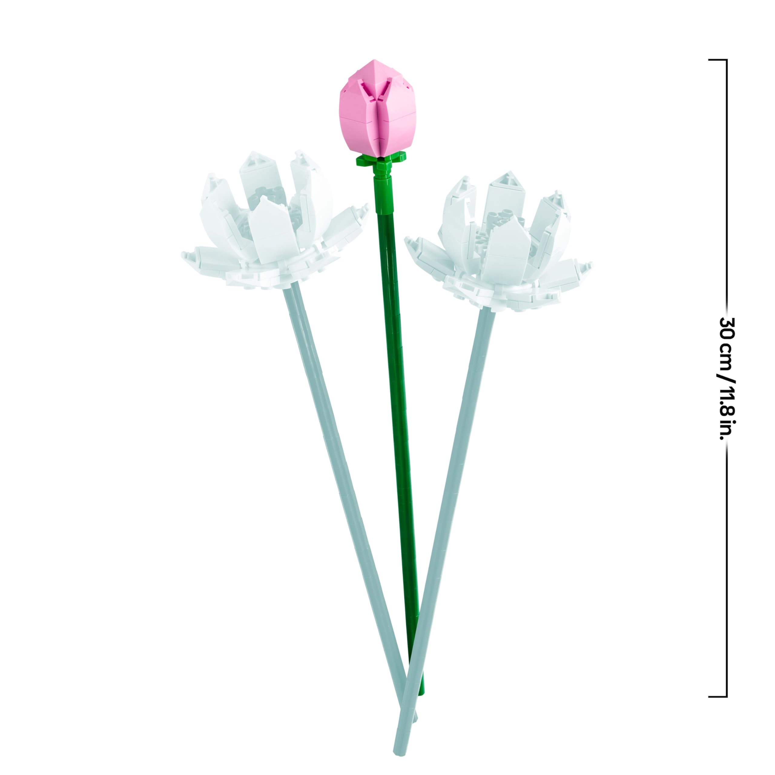 LEGO Botanicals Lotus Flowers Building Set 40647 | 8+ Years | Pink & White Blooms | Desk Decor 6