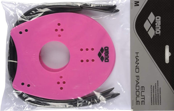 Arena - Elite Hand Paddles Swim Training Equipment, Large, Pink