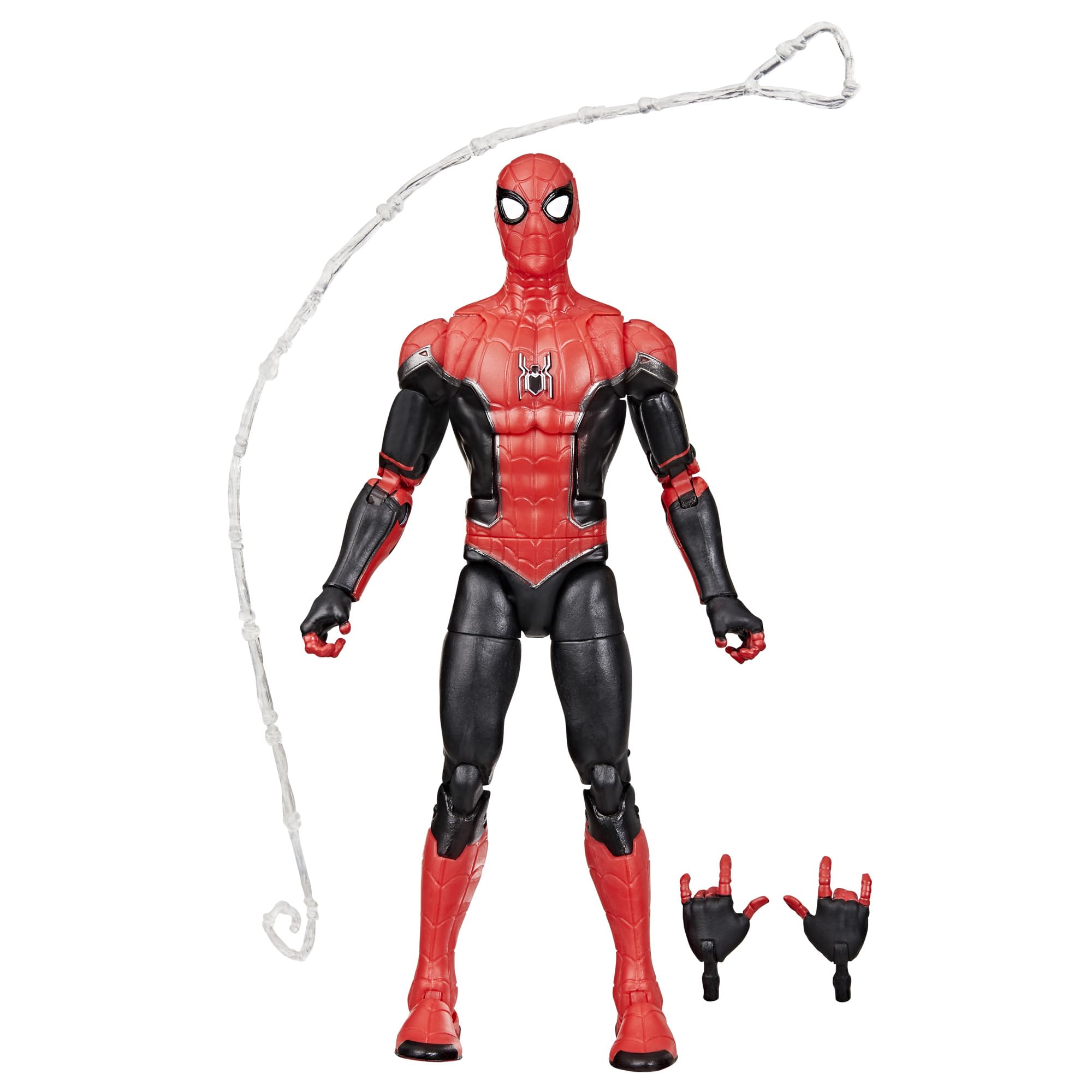 Marvel Legends Series Spider-Man (Upgraded Suit) 6-Inch Action Figure with Web Accessories 1
