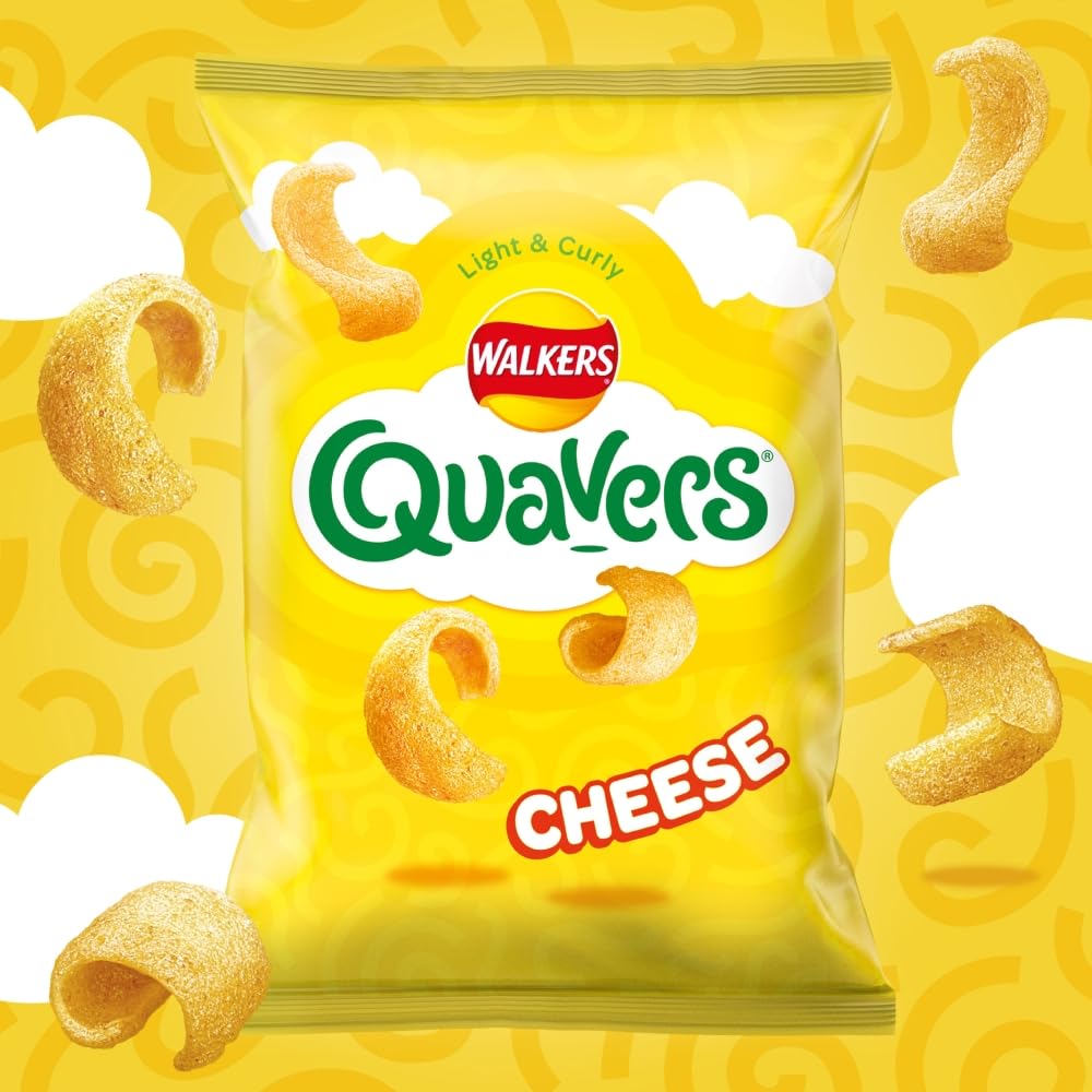 Walkers Quavers Cheese Flavour Snacks Multipack 20x16g