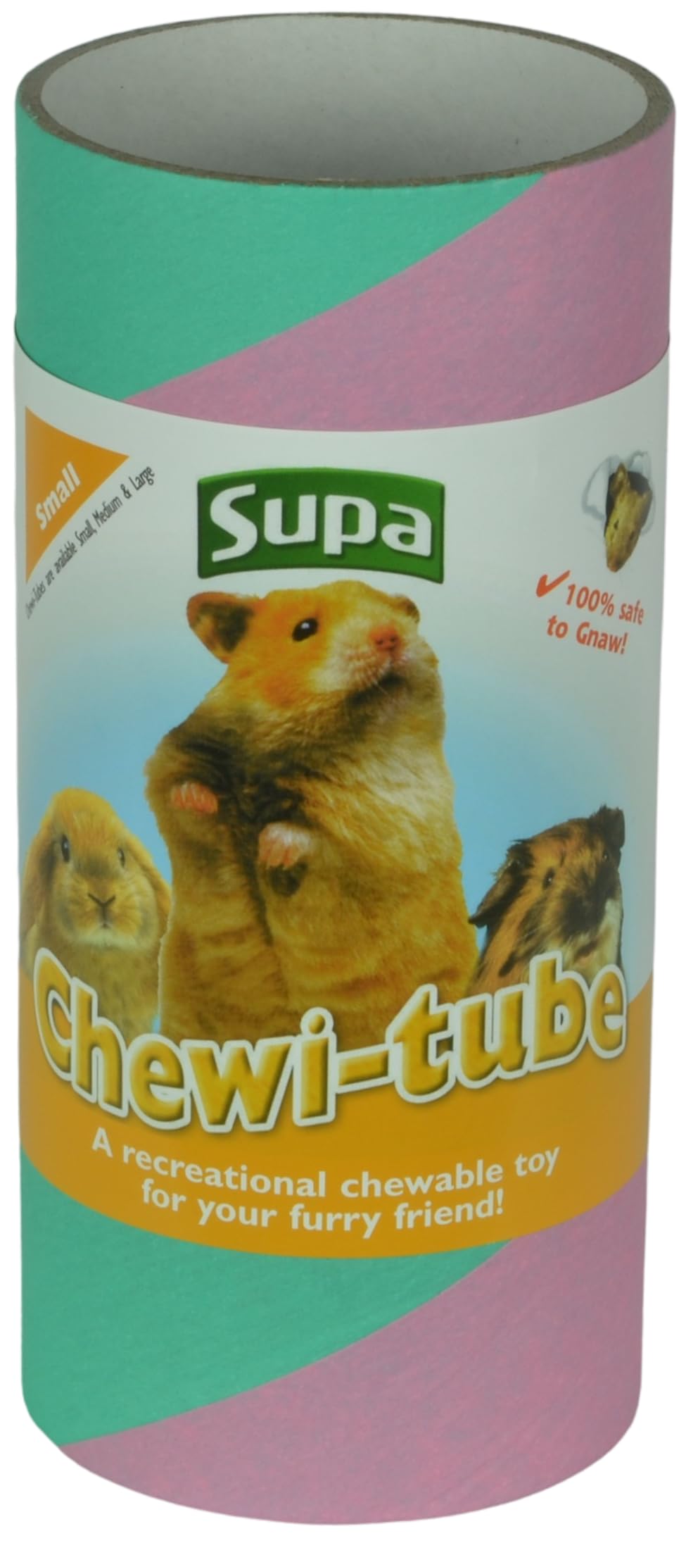 Supa Small Animal Chew-i-Tube - Chewable Tunnel for Exercise & Burrowing | 15cm Length 5