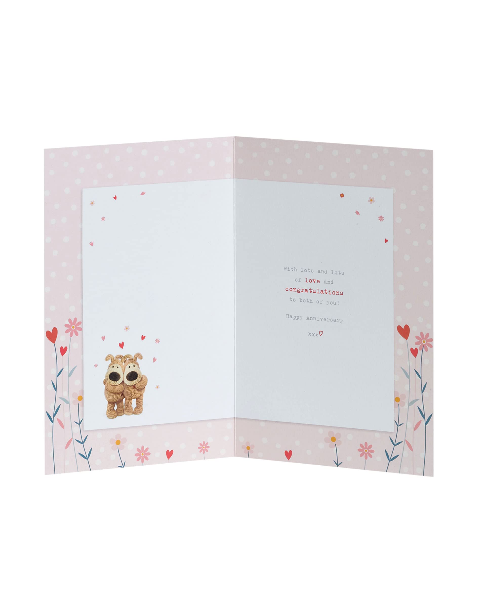 Boofle Mum & Dad Anniversary Card | Gold Foil Detailing | 155 x 235 mm 2