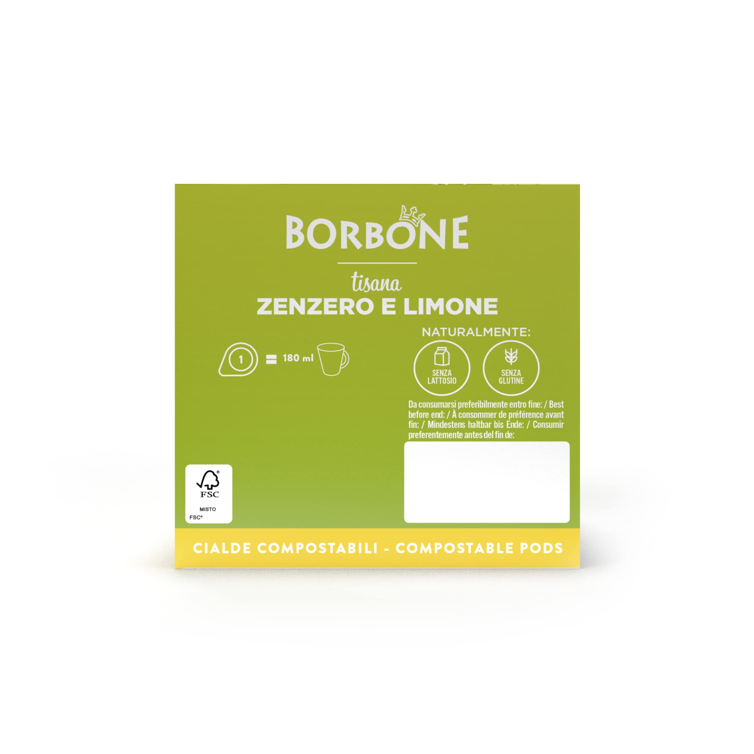 Caffè Borbone Ginger and Lemon Infusion - 72 Pods (4 Packs of 18) - ESE Compatible 5