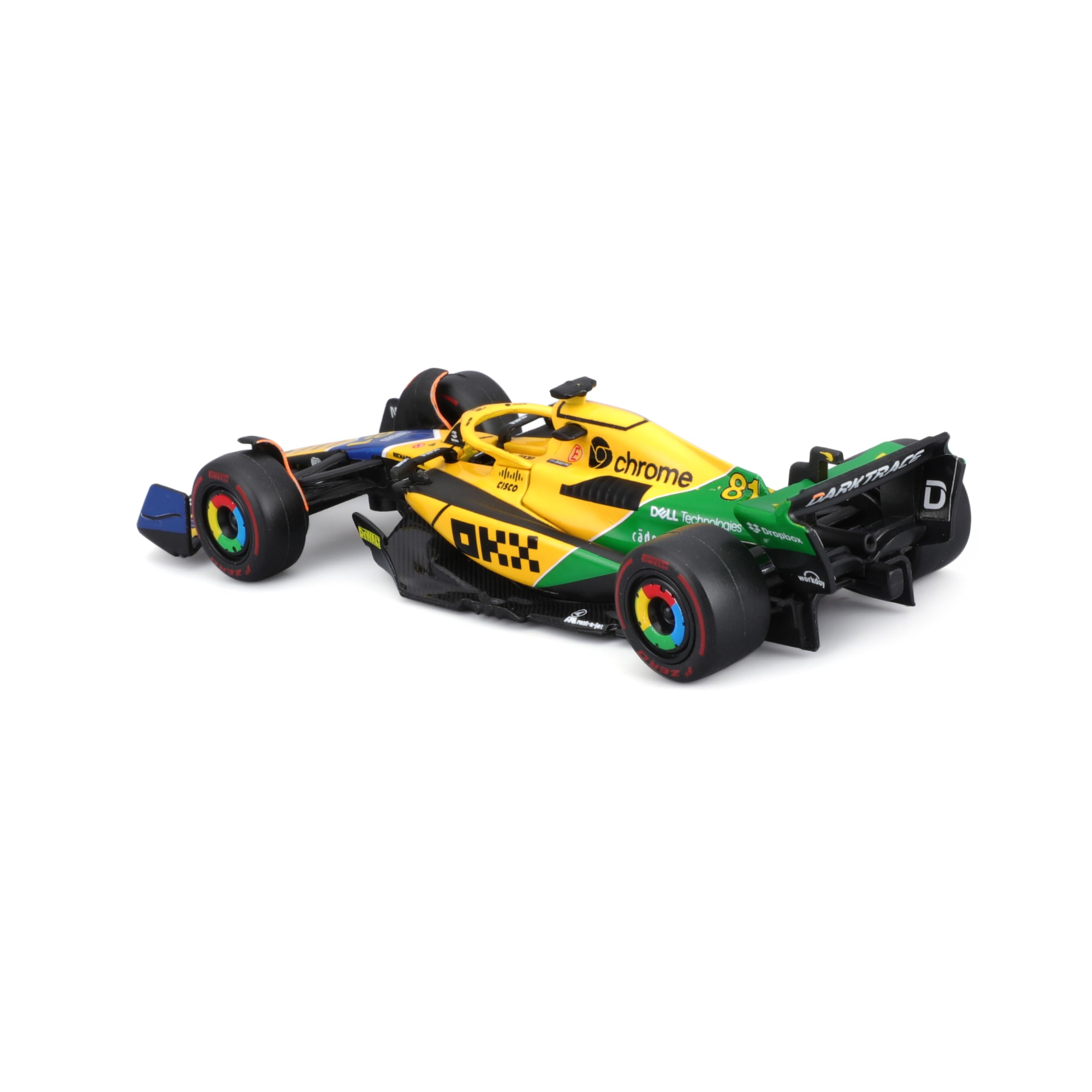 Bburago McLaren MCL38 F1 2024 Piastri Senna Livery Diecast Model Car 1:43 Scale 2