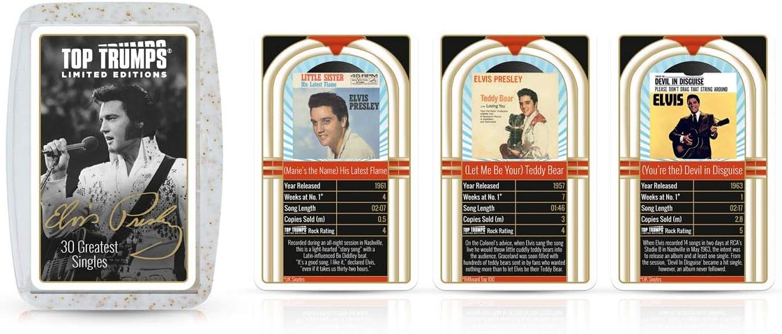 Top Trumps Elvis Presley 30 Greatest Singles Limited Edition Card Game 2