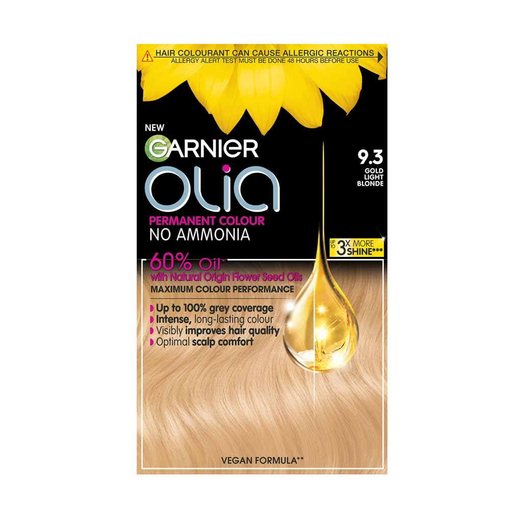 Garnier - Olia Permanent Hair Dye 9.3 Gold Light Blonde (230g) 1