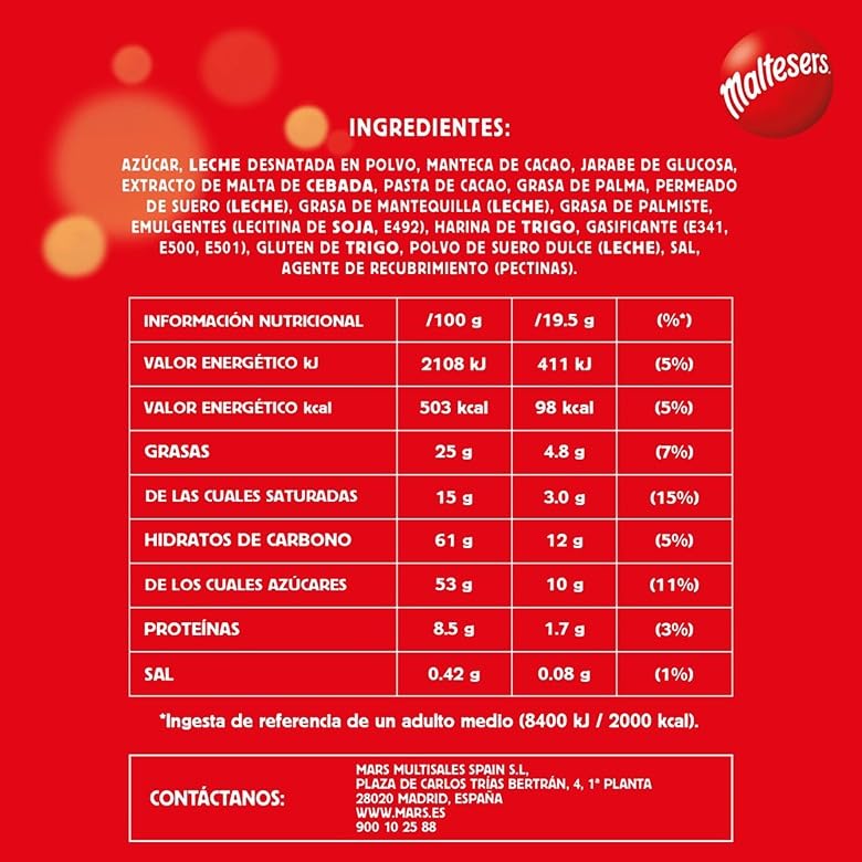 Maltesers Teasers Chocolate Bar Bulk Box, 24 x 35g 9