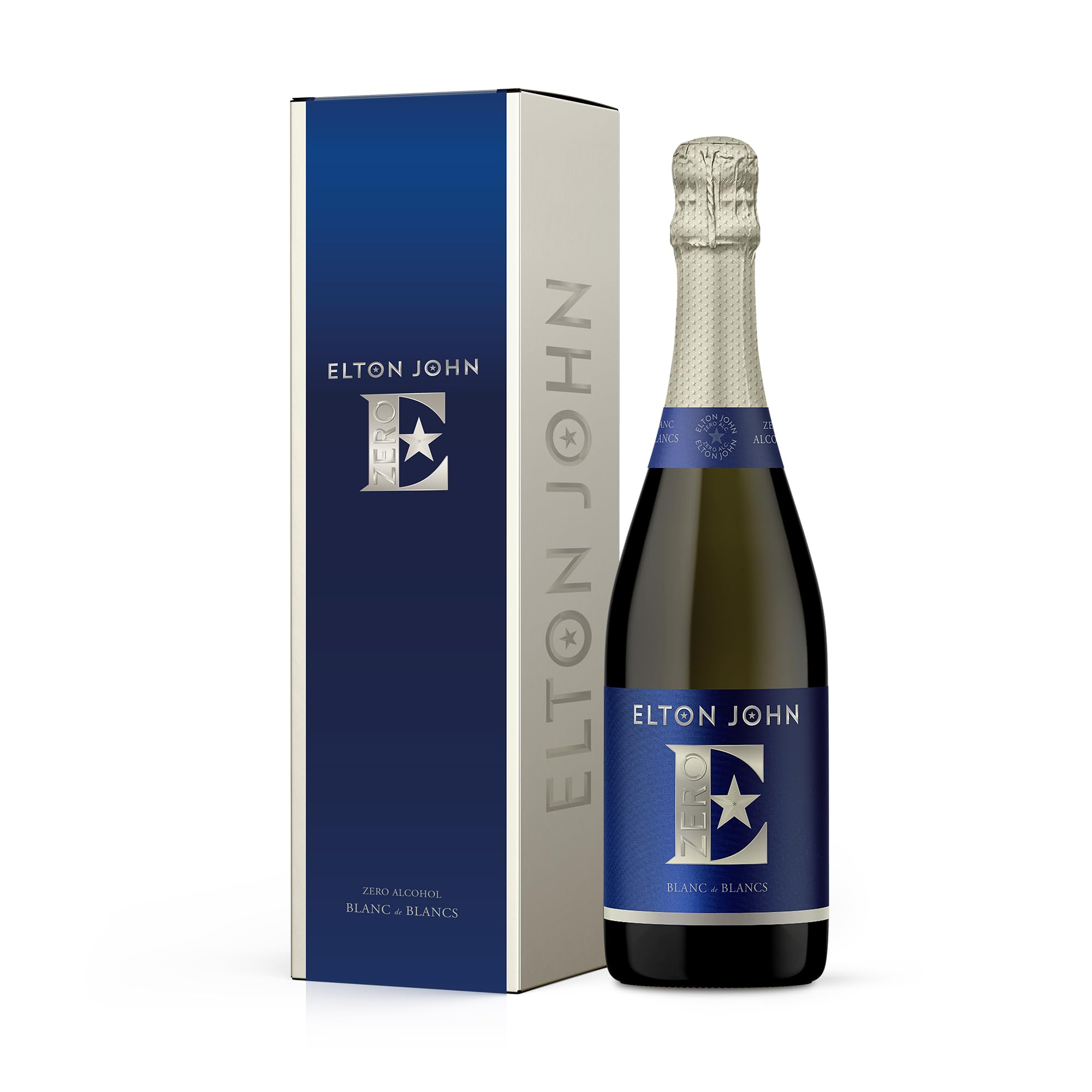 Blue Tree Elton John Blanc de Blancs Zero Non-Alcoholic Sparkling Wine | 0% ABV | 75cl Gift Box 1