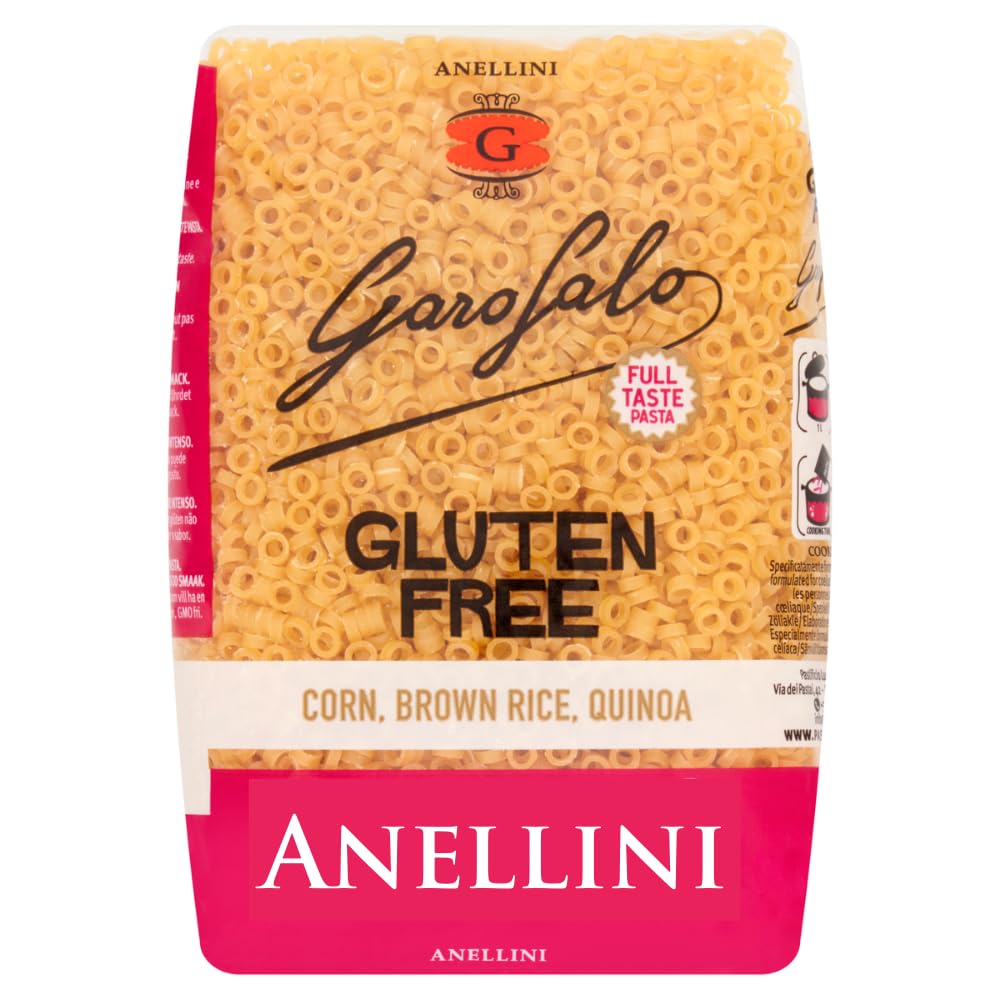Garofalo Gluten Free Anellini Small Soup Pasta, 400g - Corn, Brown Rice & Quinoa 1
