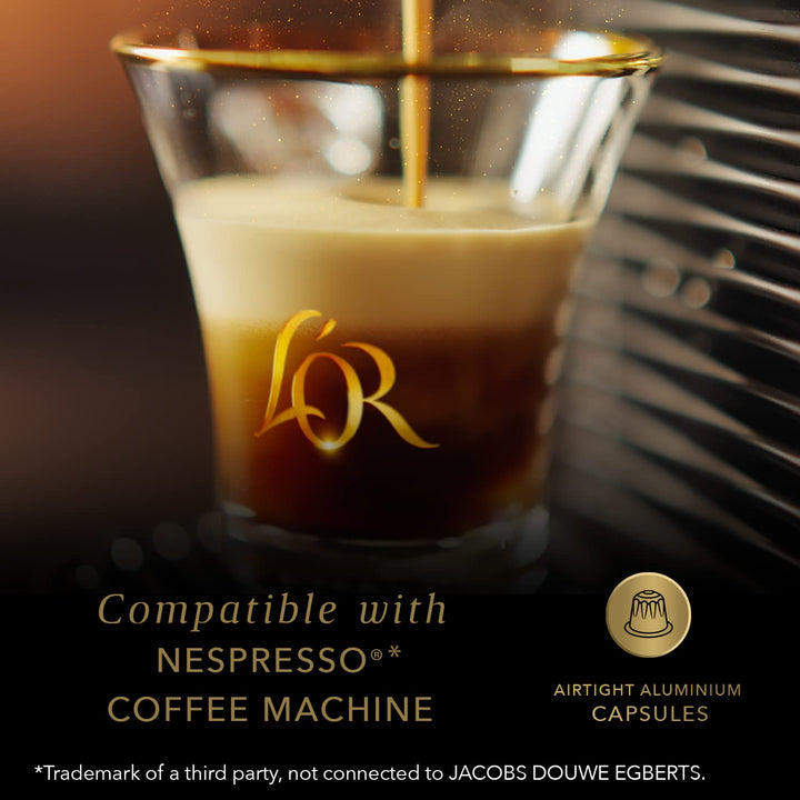L'OR Espresso Ristretto Decaf Coffee Pods (Pack of 100 Capsules, Intensity 9)
