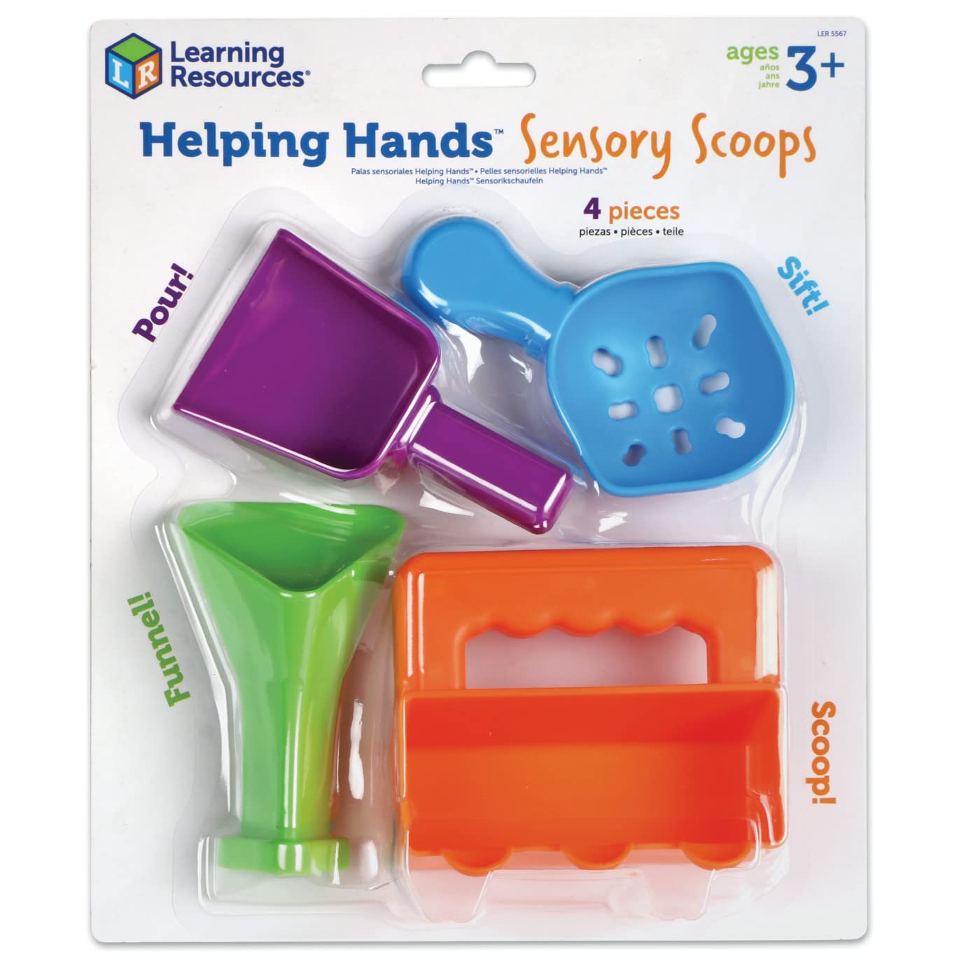 Learning Resources Helping Hands Sensory Scoops - Fine Motor Skills Toys for Ages 3+ | 4 Pieces 1