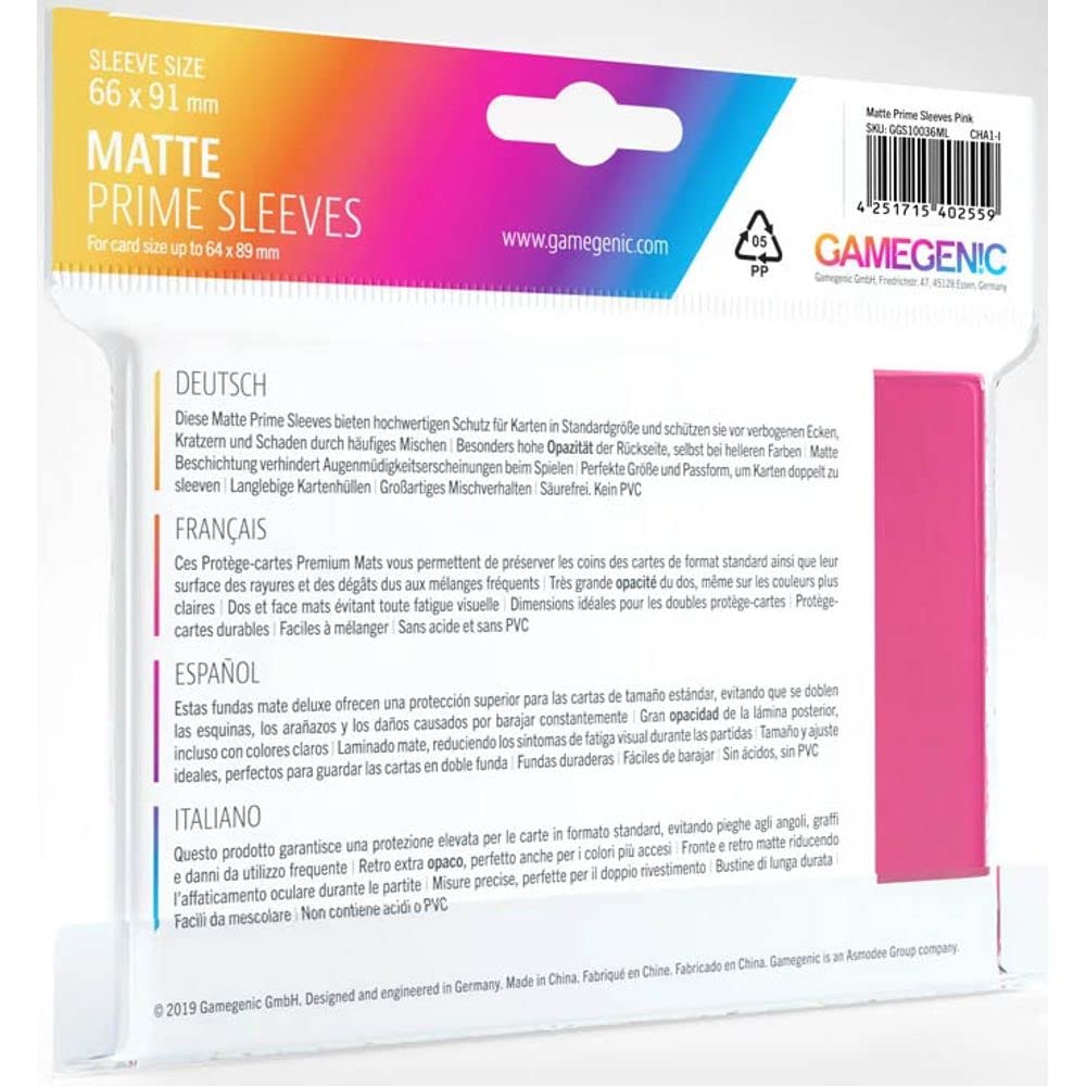 Gamegenic Matte Prime Sleeves (100er-Pack) für TCG, CCG, MTG, Pokémon, Yu-Gi-Oh! 3