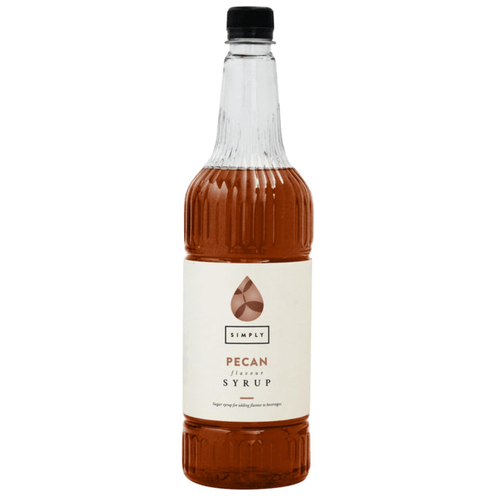 Simply Pecan Syrup, Vegan, Halal & Nut Free Flavoured Syrup for Coffee, Hot and Cold Drinks