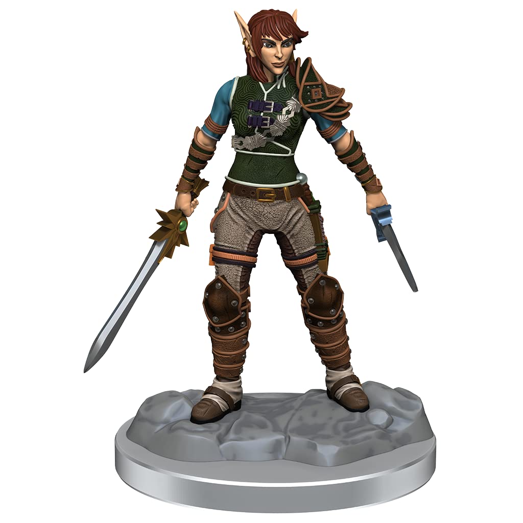 WizKids Elf Rogue & Half-Elf Rogue Unpainted Miniatures Set