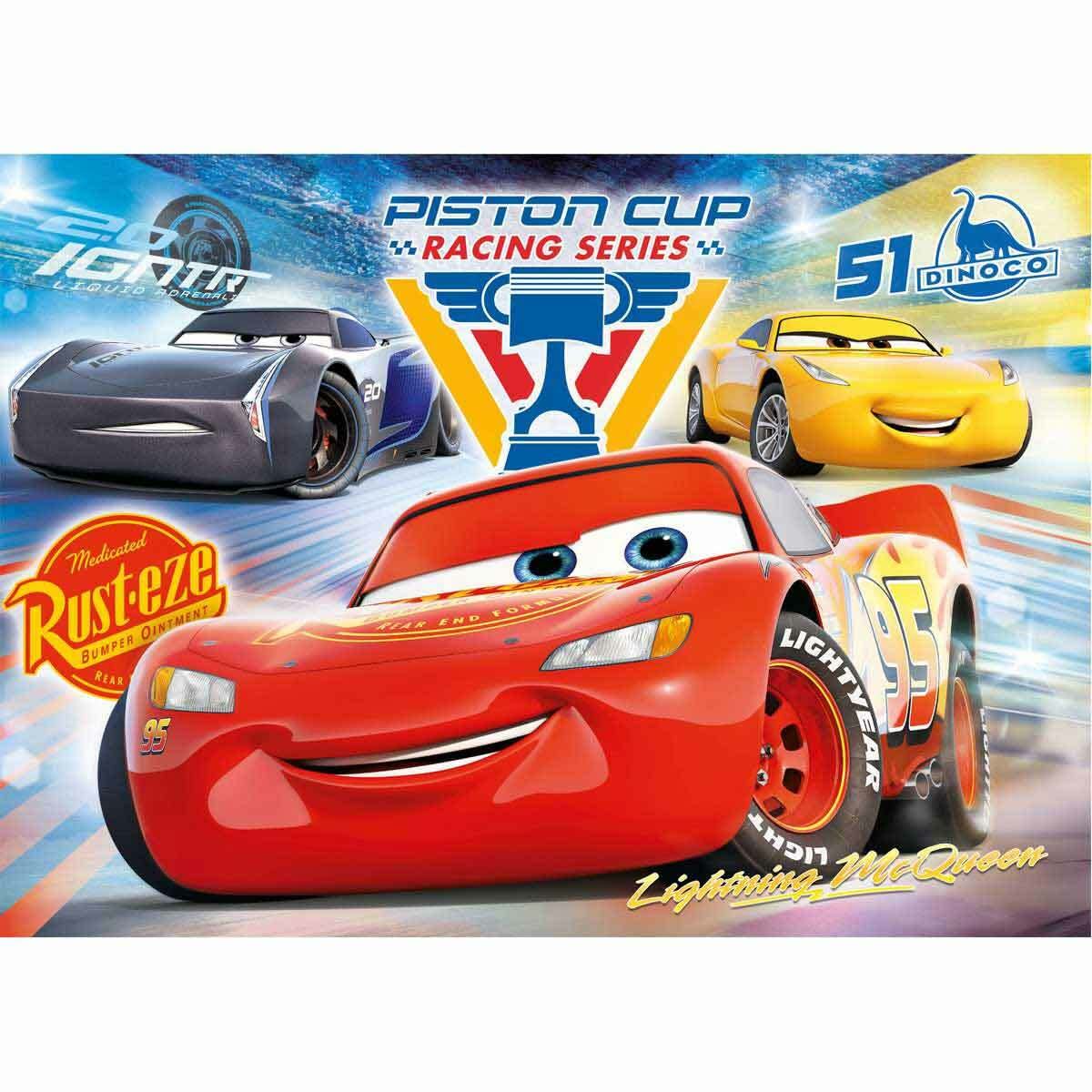 Clementoni Supercolor Puzzle - Cars Piston Cup Legends | 104 Pieces | Ages 6+