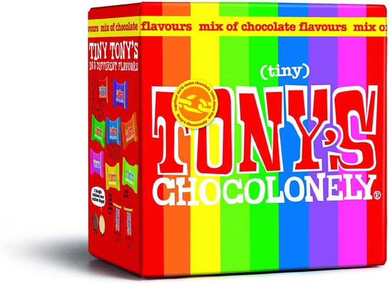 Tony's Chocolonely Tiny Tony's Chocolate Gift Box - 180g, Assorted Mini Fairtrade Chocolates 3