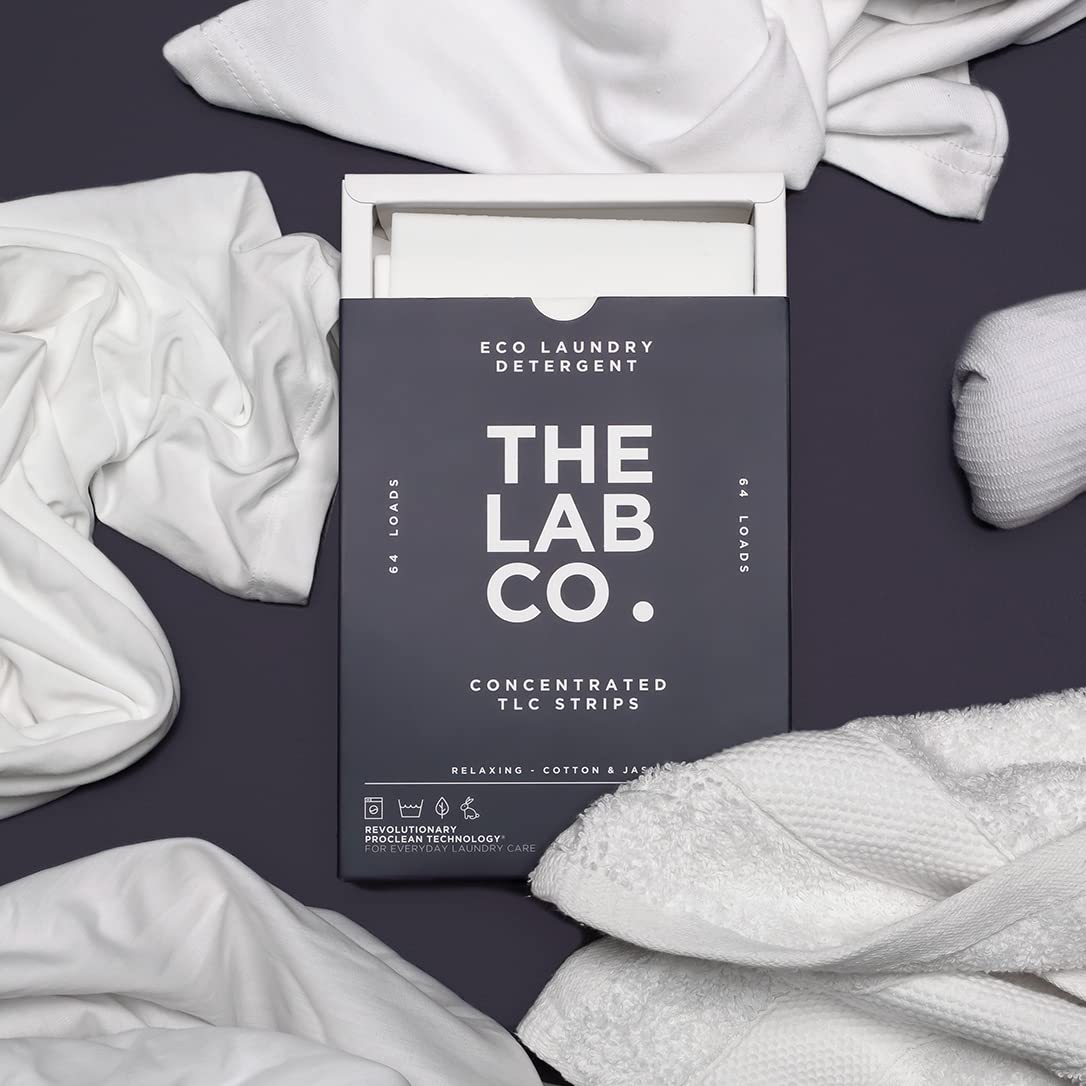 The Lab Co. - Laundry Detergent Strips (64 Loads, Cotton Lavender Jasmine) 4