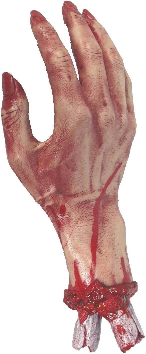 Smiffys Severed Gory Hand Prop - 30cm/12in Rubber Flesh Effect 1