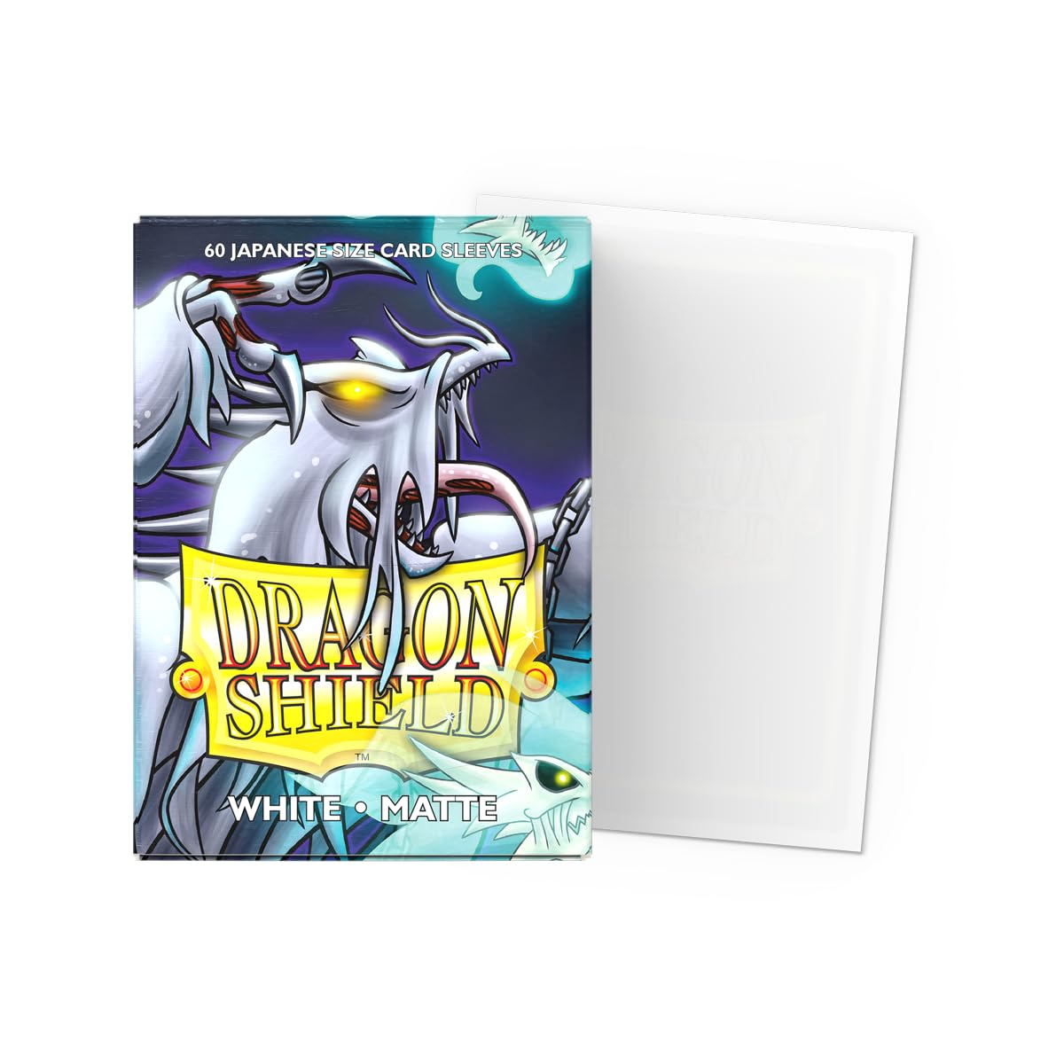 Dragon Shield White Matte Japanese Size Sleeves - 60 Count | 120µm Thick | Acid-Free 2