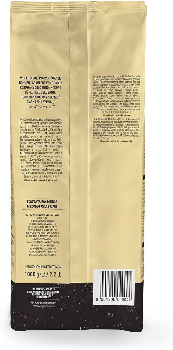 Caffè Vergnano 1882 Gran Aroma Whole Bean Coffee (1 kg)