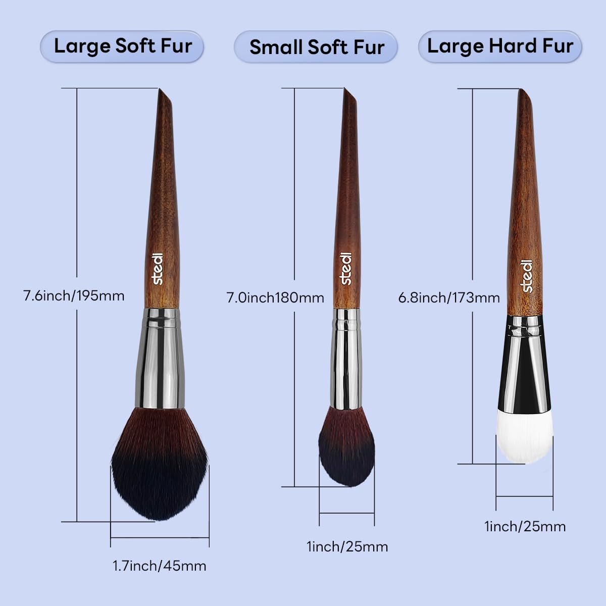 stedi Model Cleaning Brush Set - 3 Piece Precision Dusting Tool for Gundam, Statues, Scale Models 6