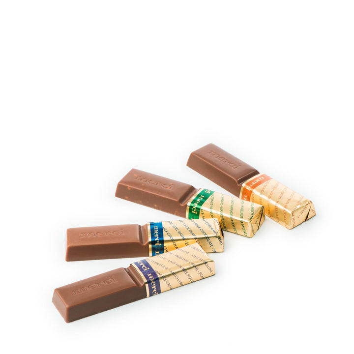 Merci Finest Milk & Dark Chocolate Box - 8 Varieties, Gluten-Free, Individually Wrapped