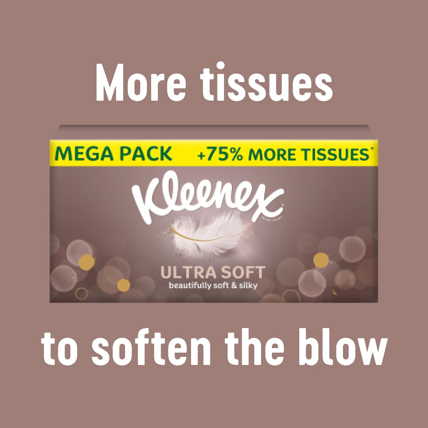 Kleenex Ultra Soft Facial Tissues - Pack of 12 Cube Boxes