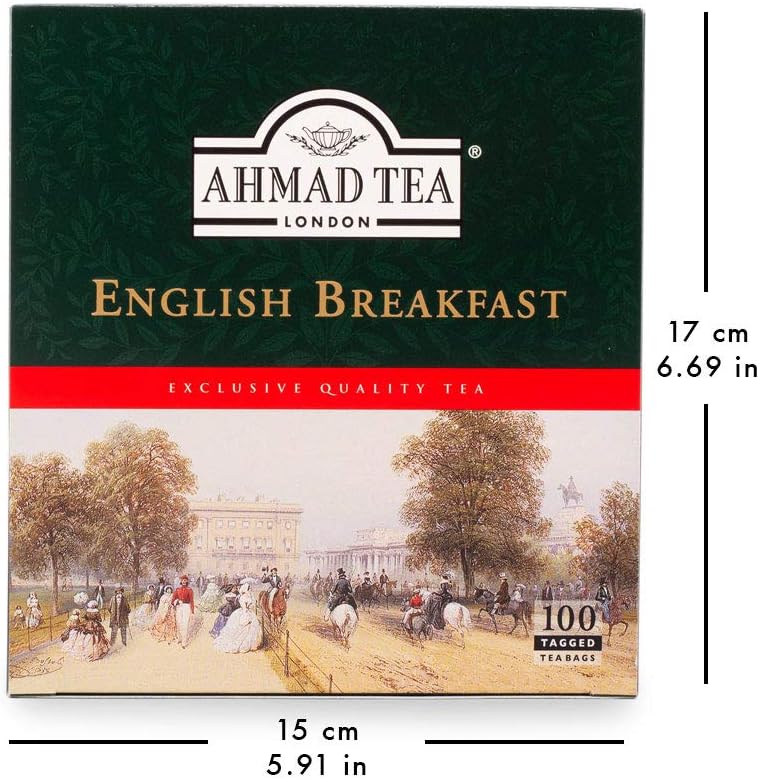 Ahmad Tea English Breakfast Tea - 100 Teabags (Pack of 12)