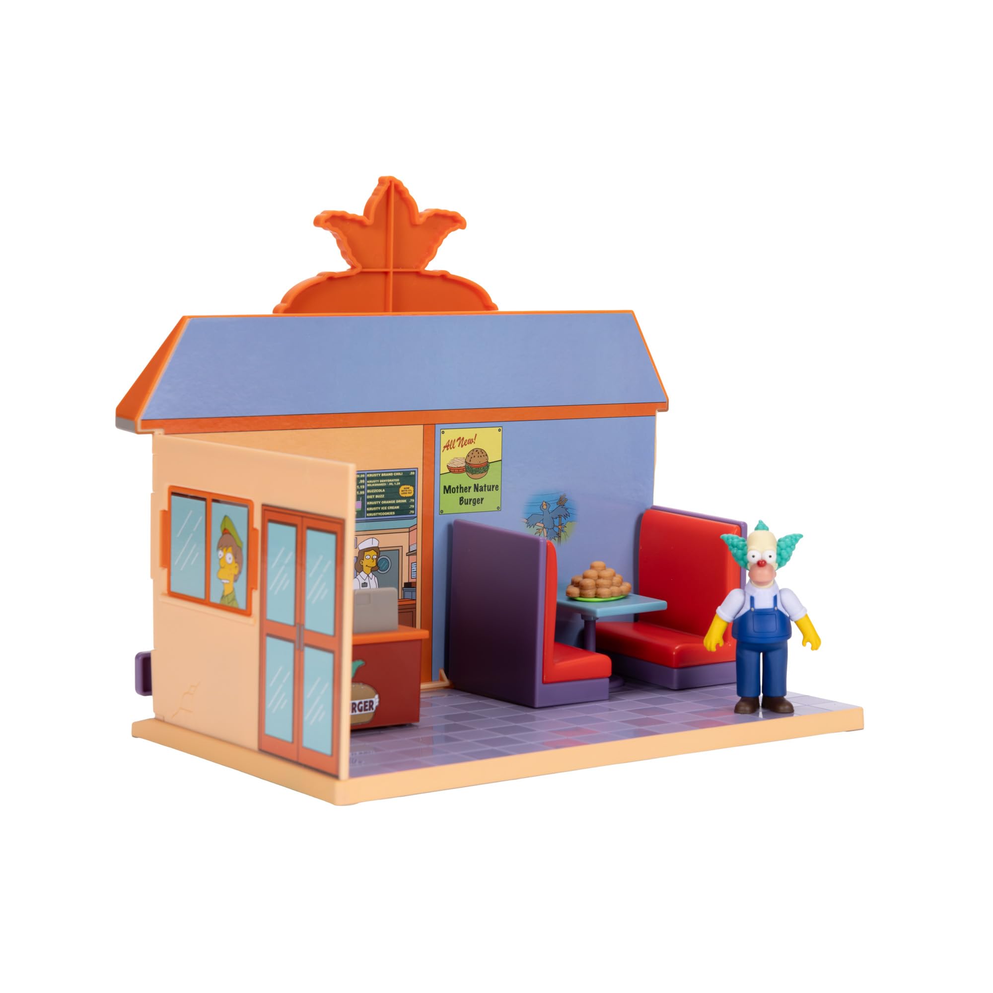 The Simpsons Krusty Burger Playset by Jakks Pacific - Includes 6.35 cm Krusty Figure 2