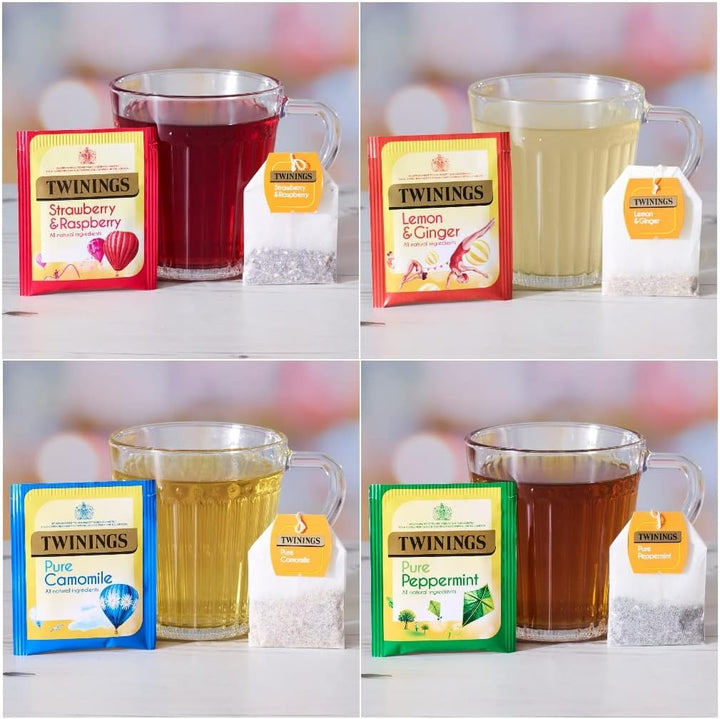 Twinings Infusions Fruit Green Variety Pack - 6 x 20 Individually Wrapped Tea Bags
