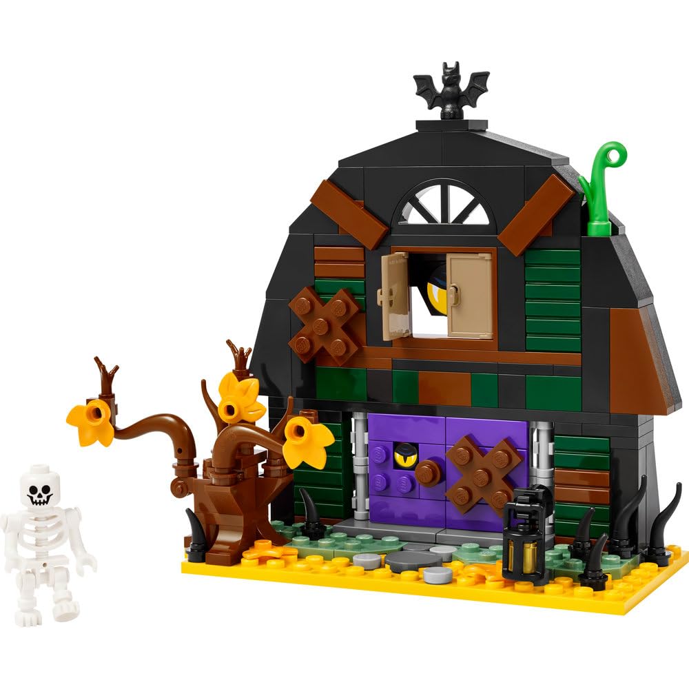 LEGO Halloween Barn - Play & Display Toy with a Skeleton Minifigure and Spo 4