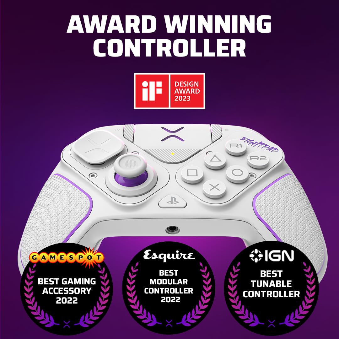 PDP Victrix Pro BFG Wireless Gaming Controller for PS5, PS4, PC - Customizable Fight Pad with Swappable Modules 17