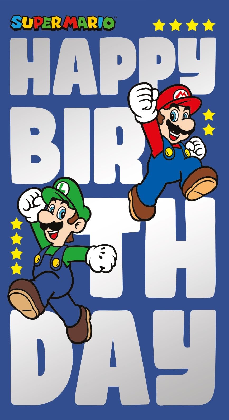 Danilo Promotions LTD Super Mario Birthday Card | Standard Size | Multi-Colour