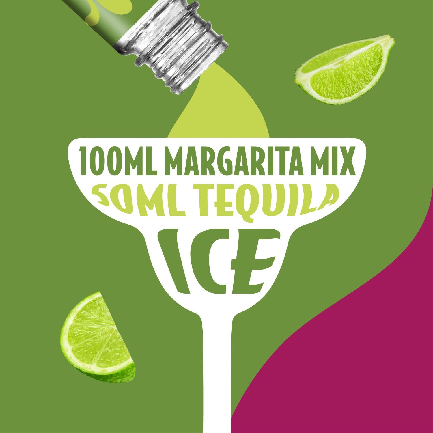 Master of Mixes Margarita Cocktail Mixer - 1 Litre | Made with Agave Syrup & Lime Juice 2
