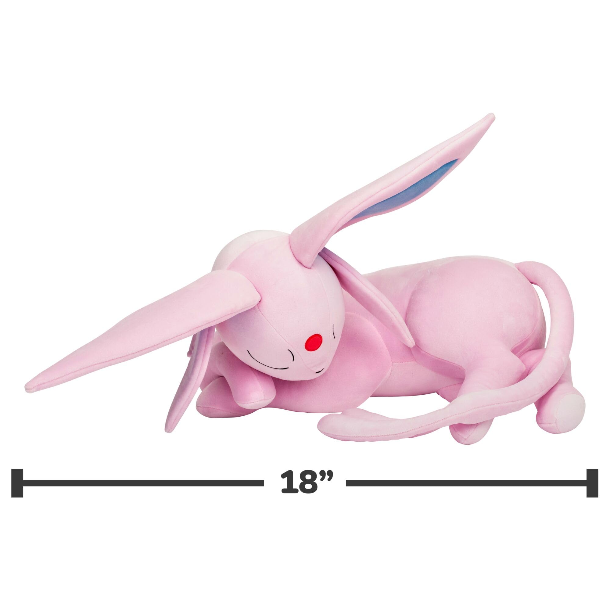 Jazwares Pokémon Espeon Sleeping Plush - 18-Inch Premium Polyester Stuffed Toy 3