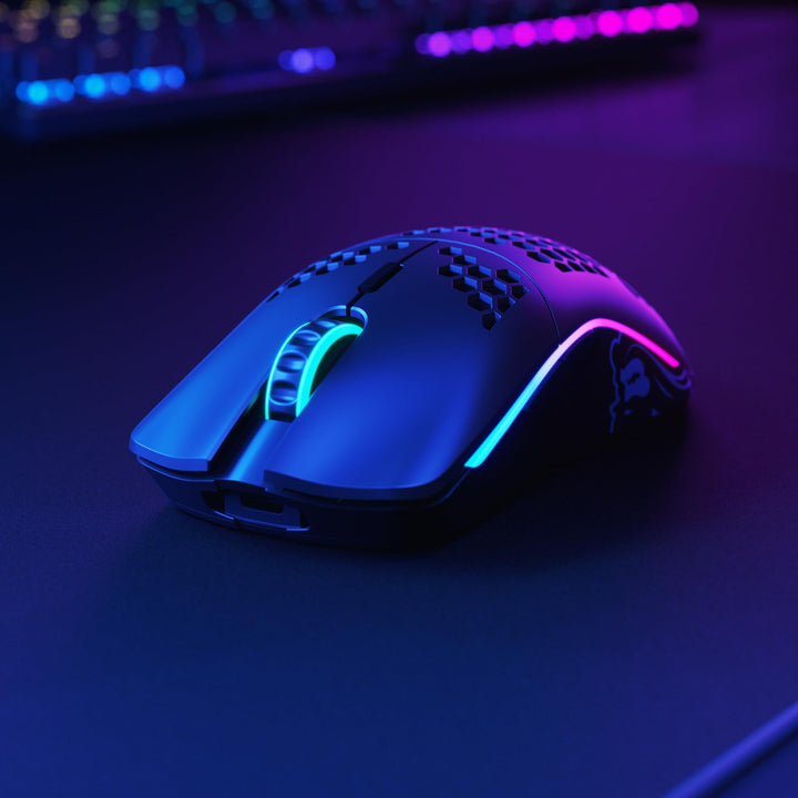 GLORIOUS Model O Wireless Gaming Mouse - 69g Superlight, Honeycomb Design, 19,000 DPI, 71H Battery, RGB, Ambidextrous, 2.4GHz Wireless - Matte Black