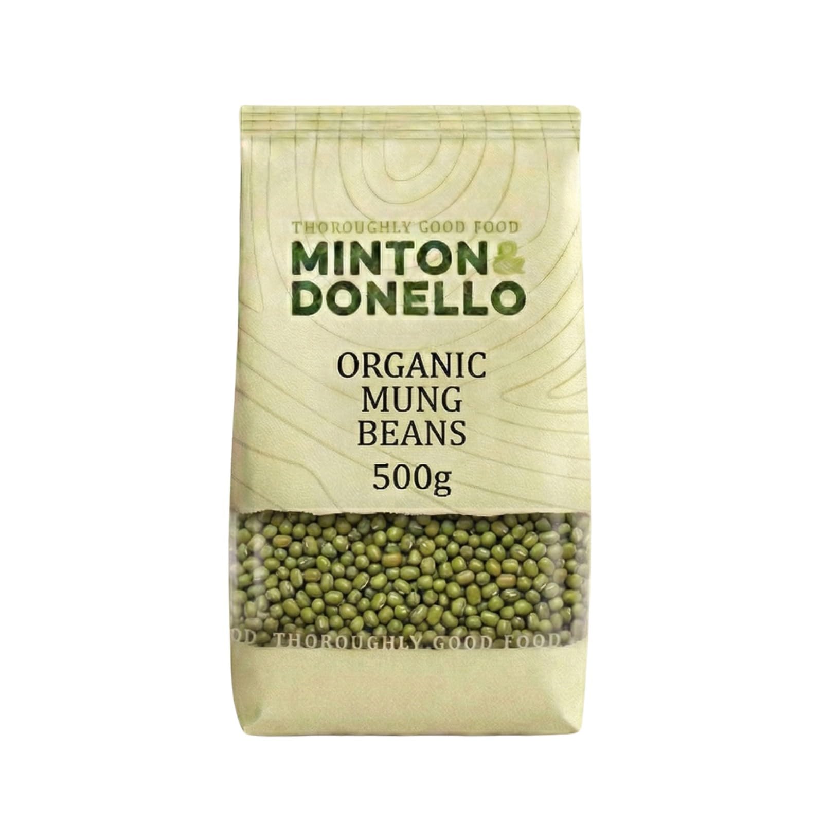 Minton & Donello Organic Mung Beans - 500g Pack | Whole Green Gram | High Protein & Fibre 1