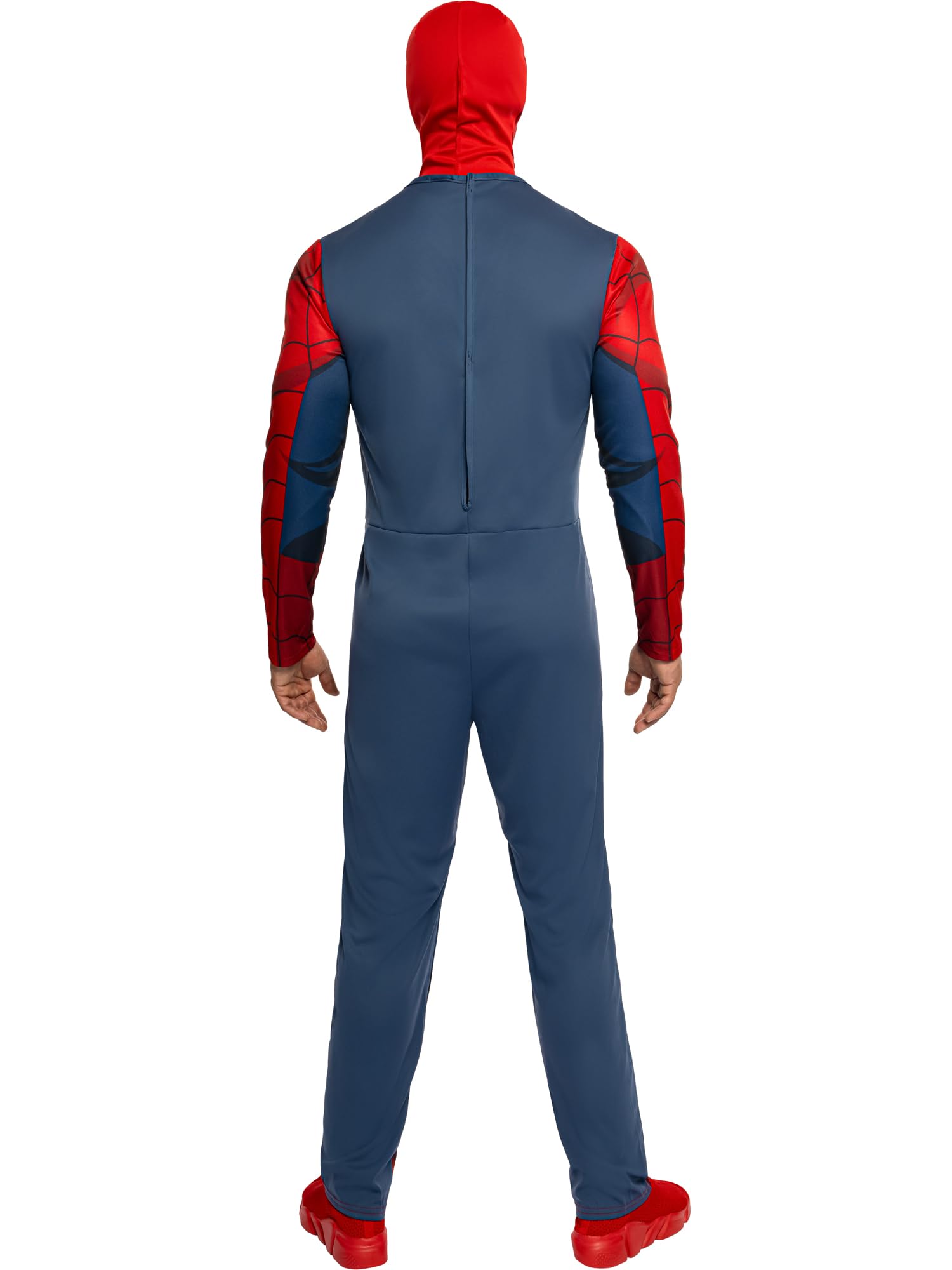 Rubies Official Spider-Man Adult Costume - Standard Size | Polyester Jumpsuit & Snood 2
