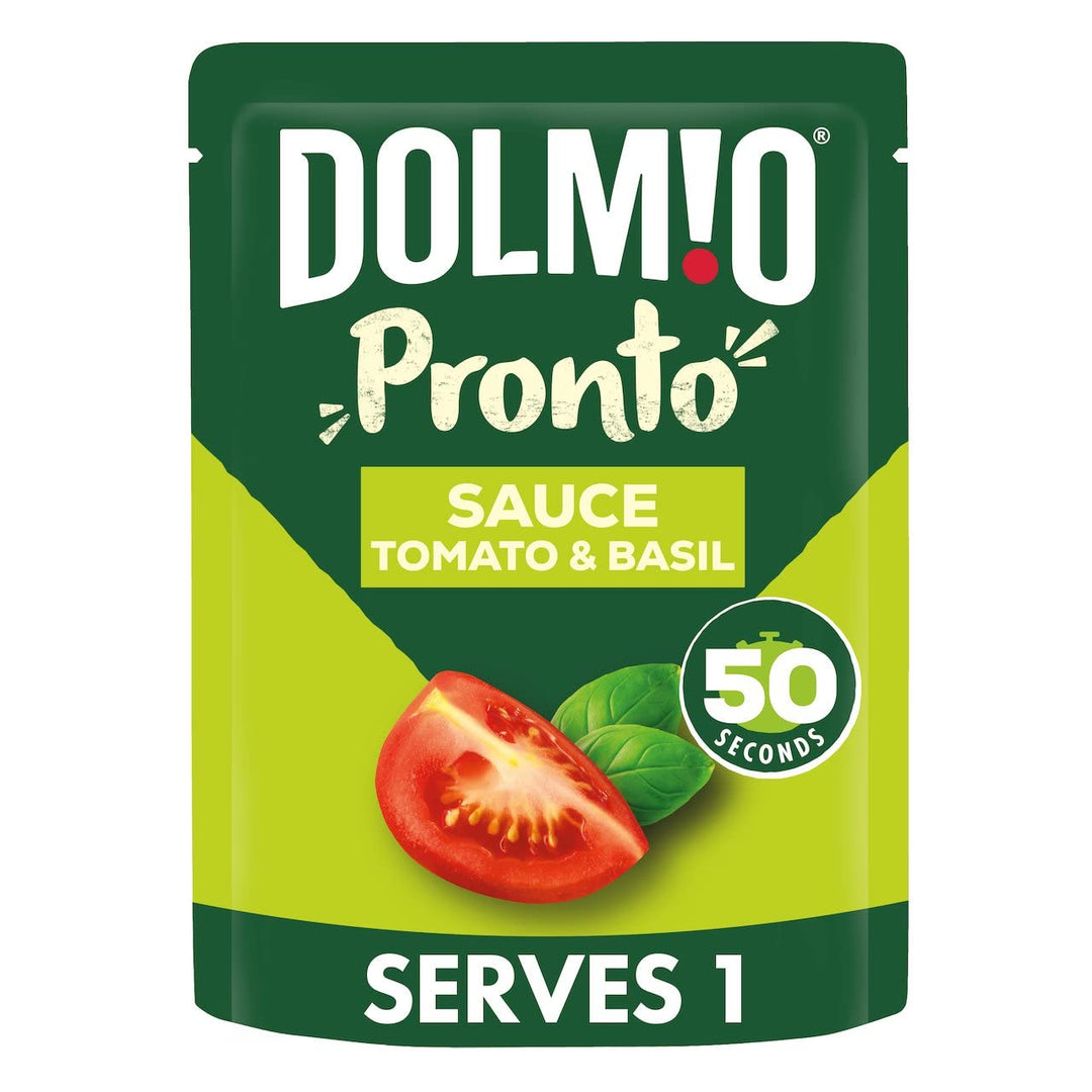 Dolmio Tomato and Basil Microwave Pasta Sauce, 8 x 170g Pouches