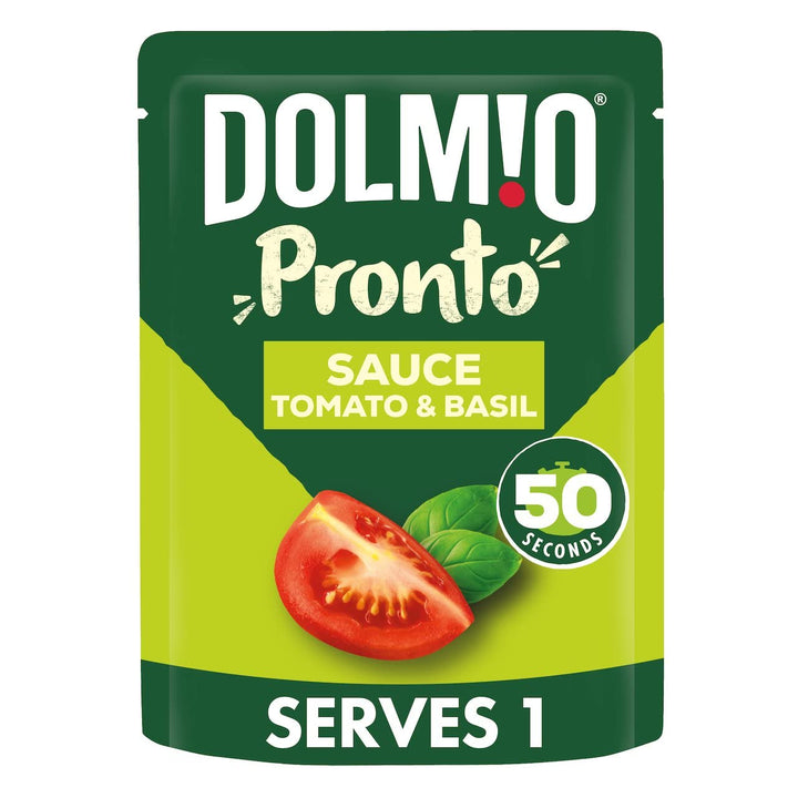 Dolmio Tomato and Basil Microwave Pasta Sauce, 8 x 170g Pouches
