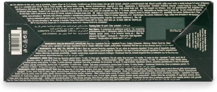 Ahmad Tea Twelve Teas Collection - 60 Tea Bags with Black, Green & Fruit Flavoured Teas