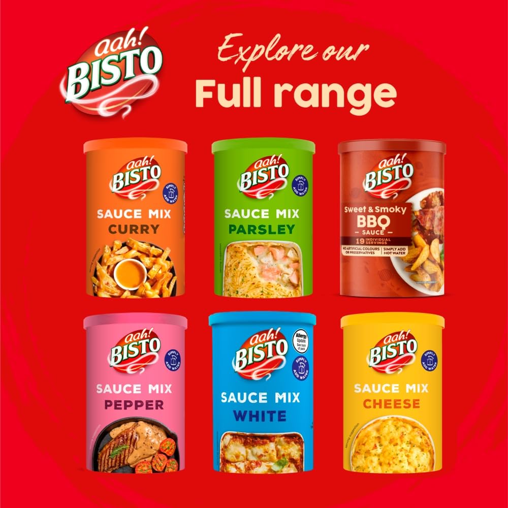 Bisto Deliciously Creamy Pepper Sauce Mix - Granules for Quick Preparation | 185g Drum 7