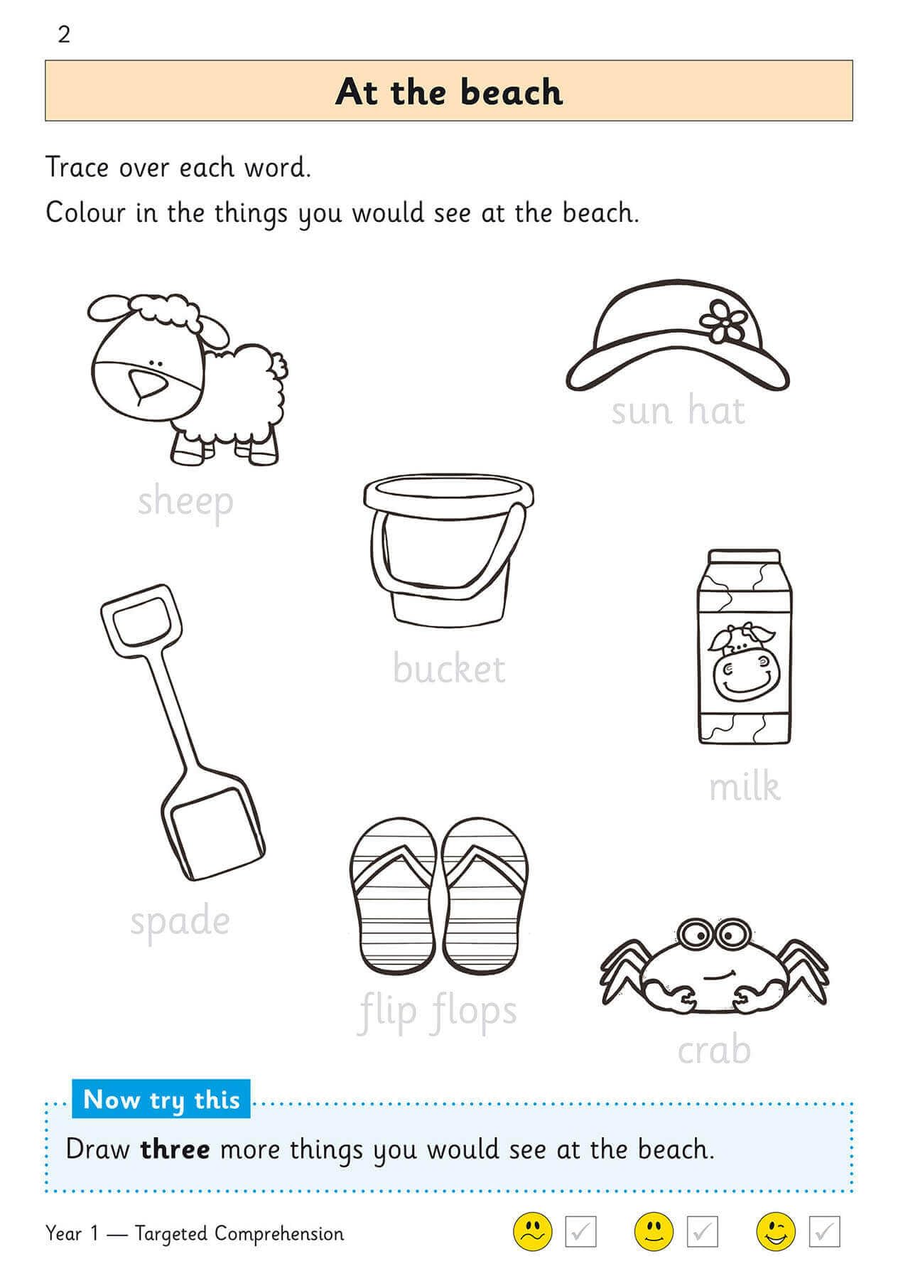 CGP KS1 English Targeted Question Book: Year 1 Comprehension - Book 1 | Paperback | Ages 4-6