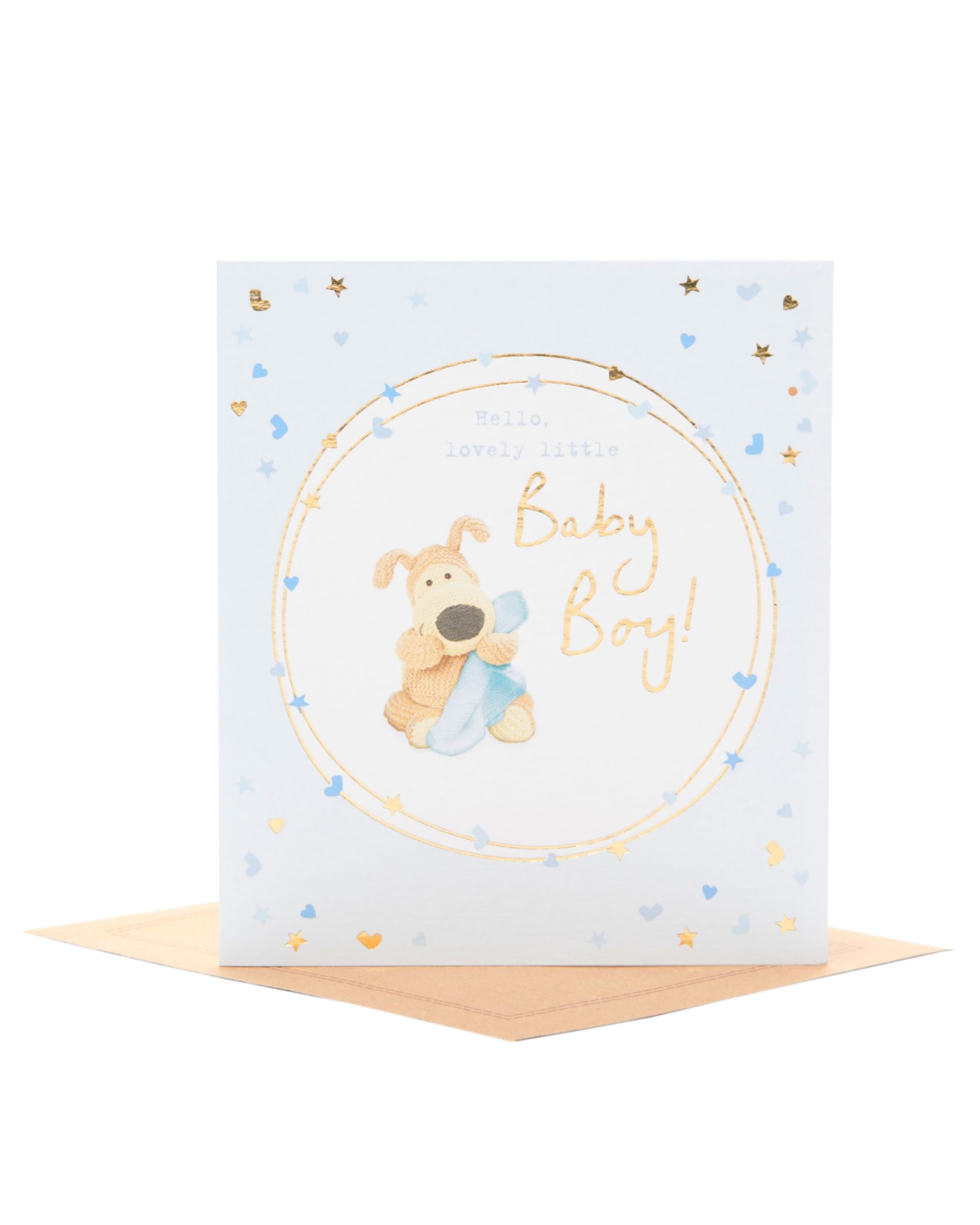 Boofle Baby Boy Congratulations Card | FSC Certified | 143 x 165 mm 1