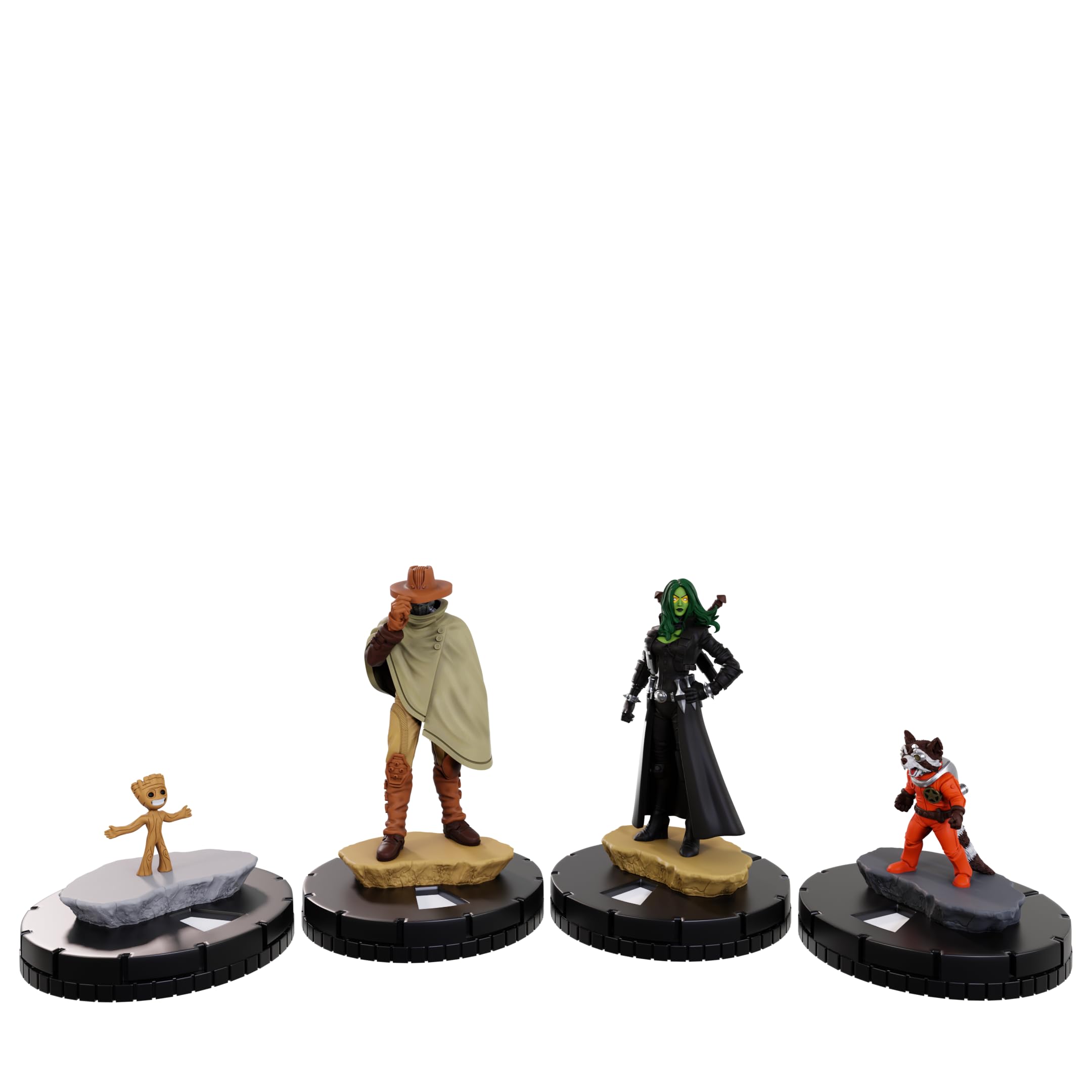 WizKids Marvel HeroClix 400: Guardians of the Galaxy Action Figures Set | 4 Figures Included