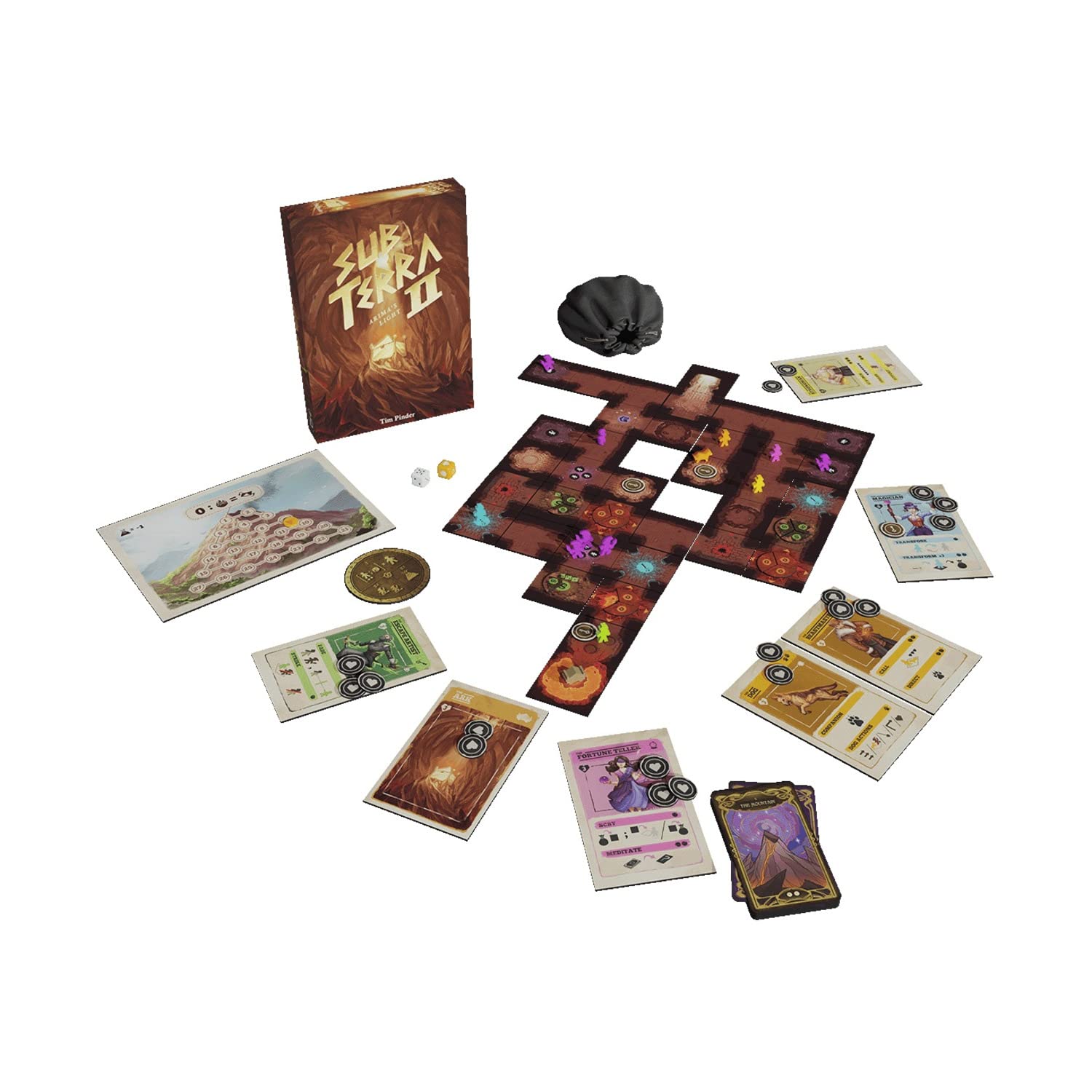 Sub Terra II: Arimas Licht-Erweiterung – Kooperatives Brettspiel für 1-6 Spieler