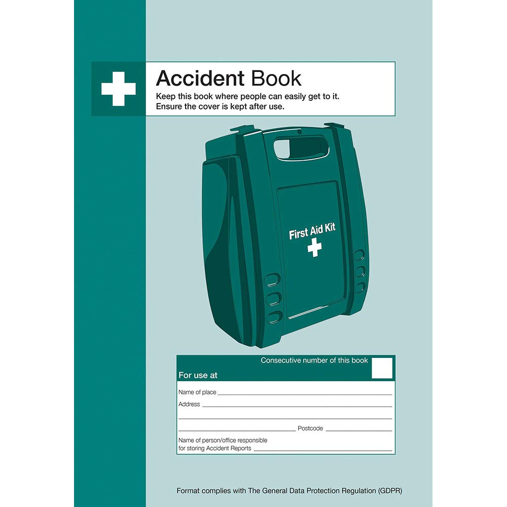 Safety First Aid Group Workplace Accident Book | A5 Size | Records 26 Incidents | GDPR Compliant 1