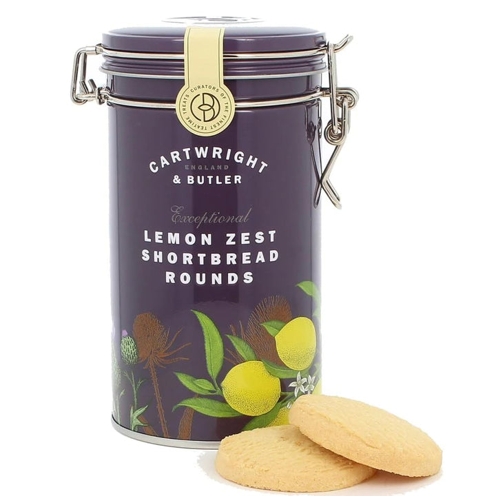 Cartwright & Butler - Lemon Zest Shortbread Rounds Clip-Lid Tin