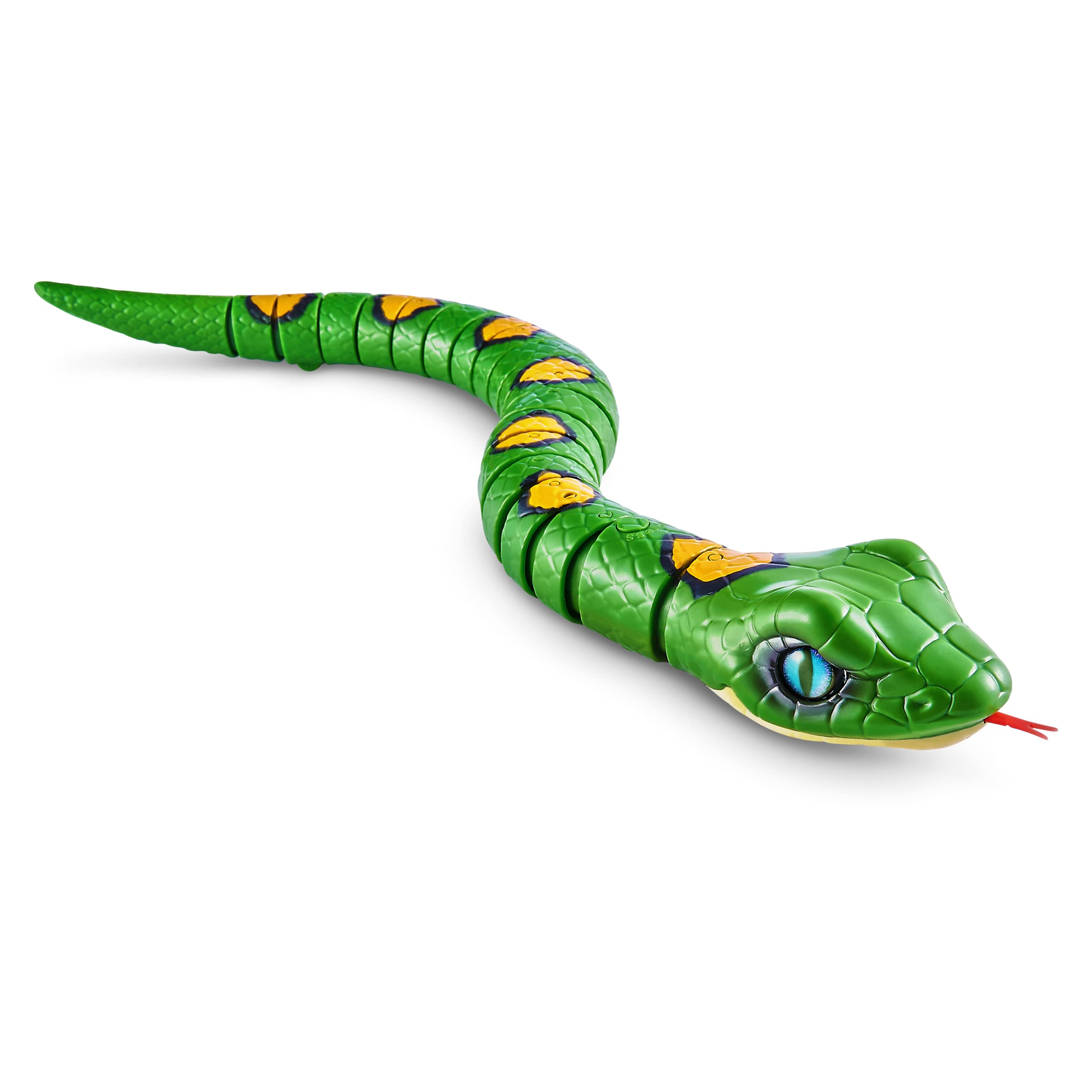 Robo Alive Snake Series 3 - Realistic Robotic Toy Pet with Light-Up Mouth & Slithering Movement (Green) 2