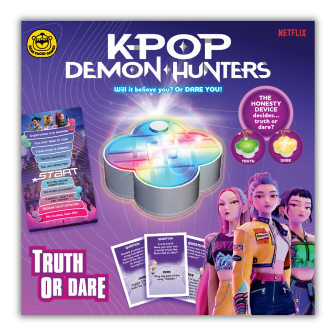 KPop Demon Hunters Truth or Dare Card Game - Fun for Ages 8+ | Spanish Language 1